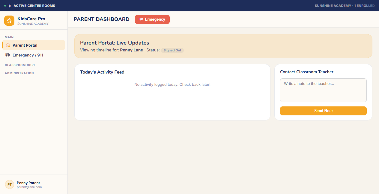 KidsCare Pro Parent Feed